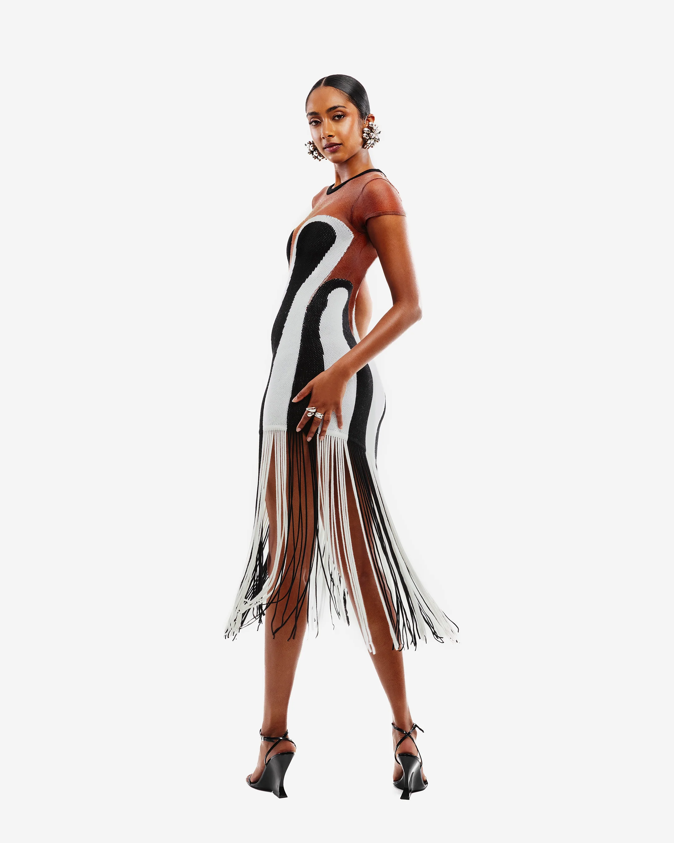 Zariah Tassel Knit Dress - Image 6